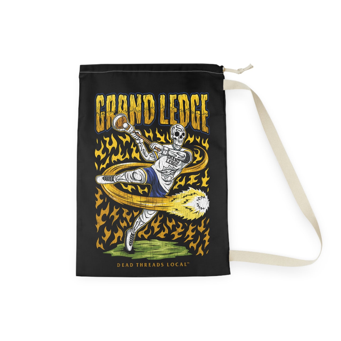 GRAND LEDGE LACROSSE 2-SIDED DRAWSTRING LAUNDRY/DUFFEL BAG