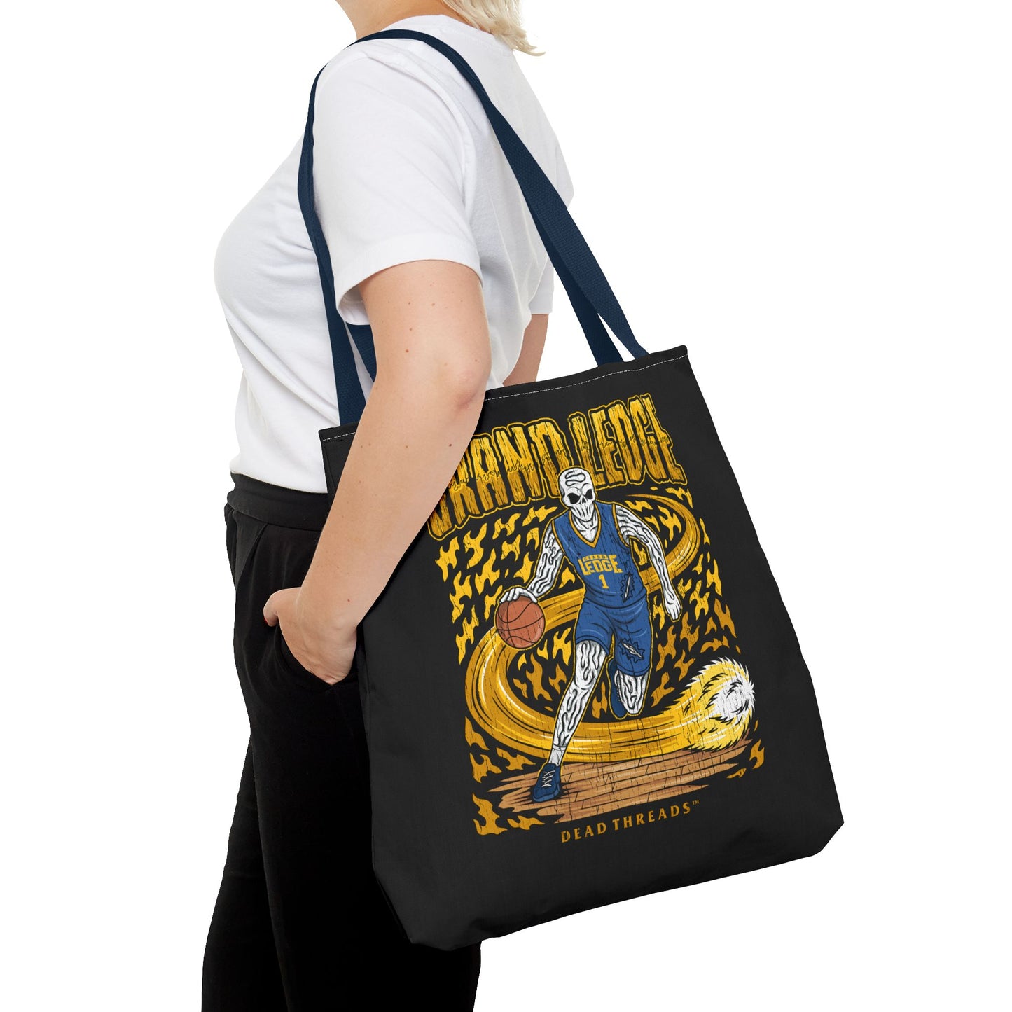GRAND LEDGE BASKETBALL TOTE BAG