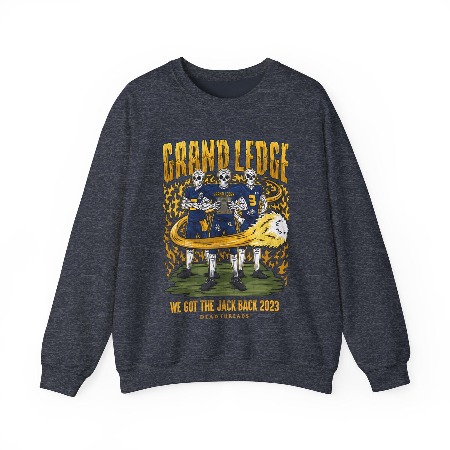 GRAND LEDGE FOOTBALL JACK BACK CREWNECK 2023
