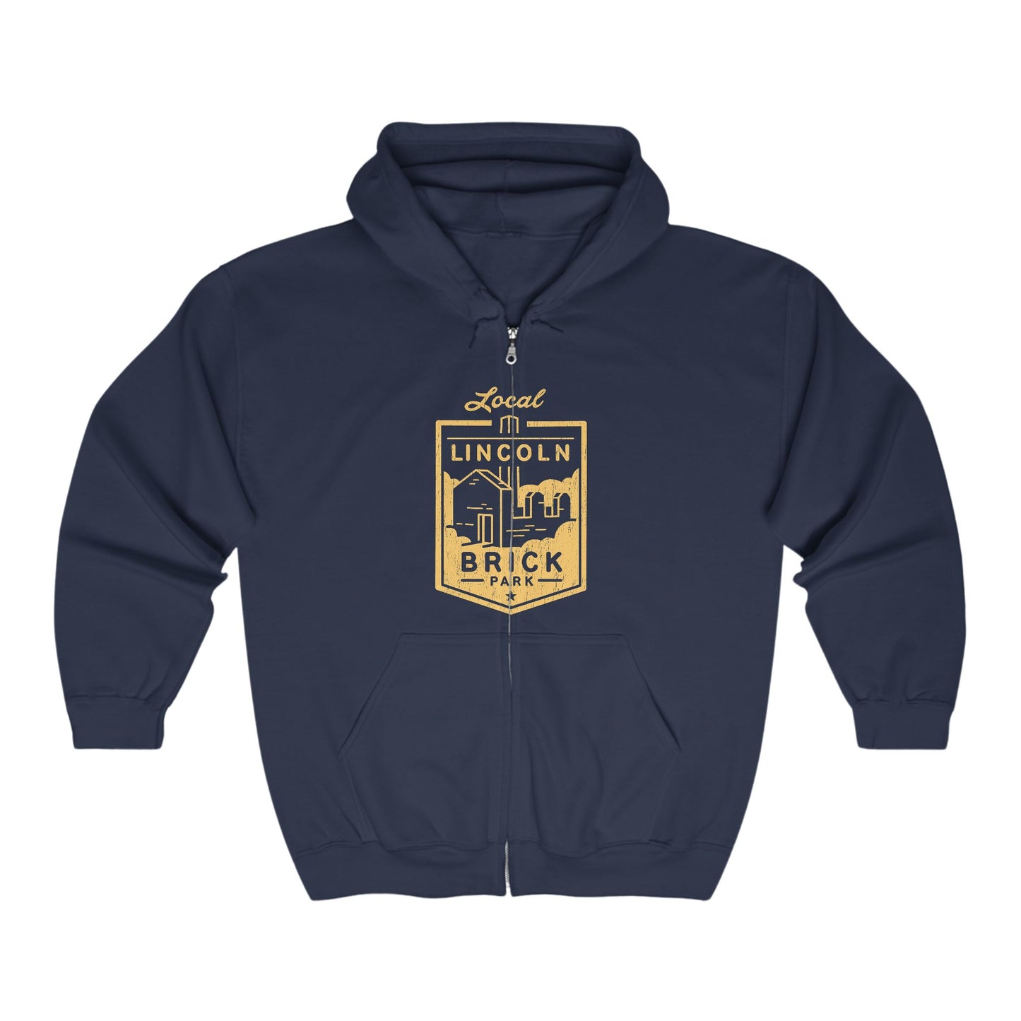 GRAND LEDGE PARKS LINCOLN BRICK FULL ZIP HOODIE