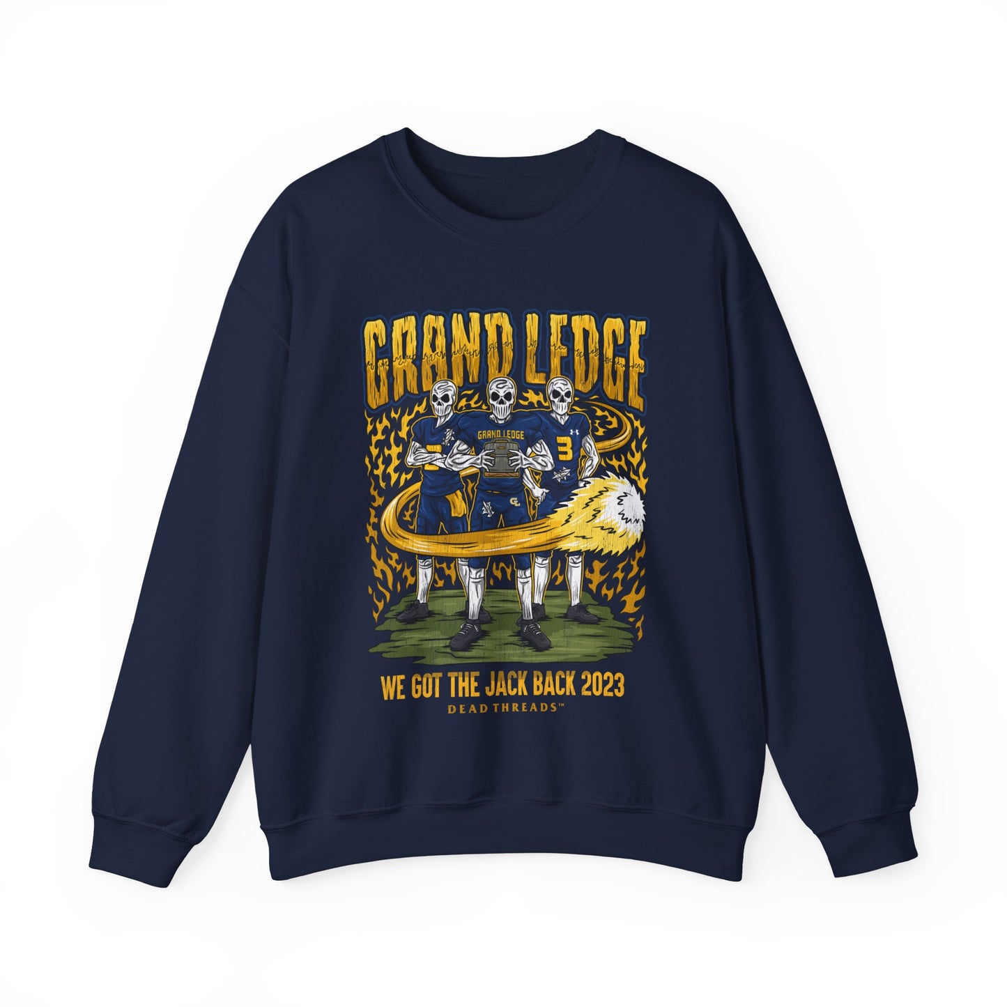 GRAND LEDGE FOOTBALL JACK BACK CREWNECK 2023