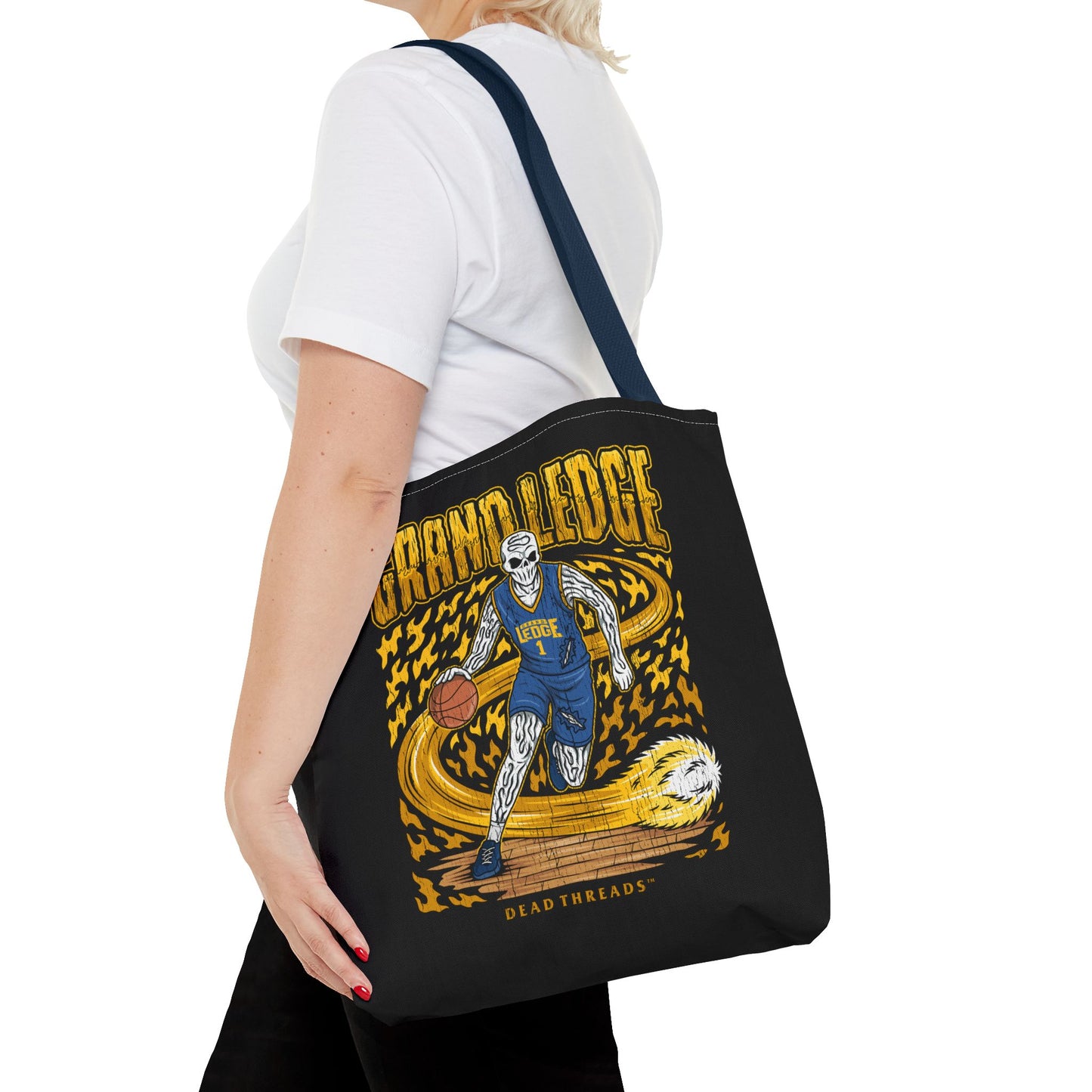 GRAND LEDGE BASKETBALL TOTE BAG