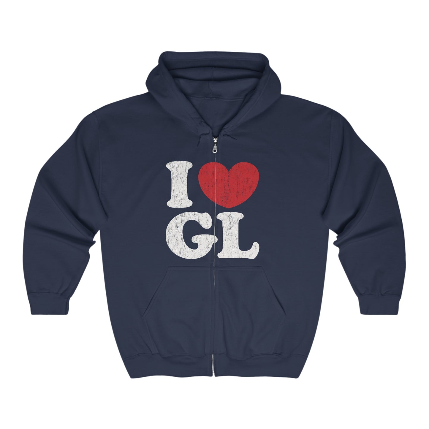 GRAND LEDGE I LOVE GL FULL ZIP HOODIE