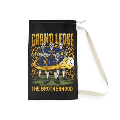 GRAND LEDGE FOOTBALL BROTHERHOOD 2-SIDED DRAWSTRING LAUNDRY/DUFFEL BAG