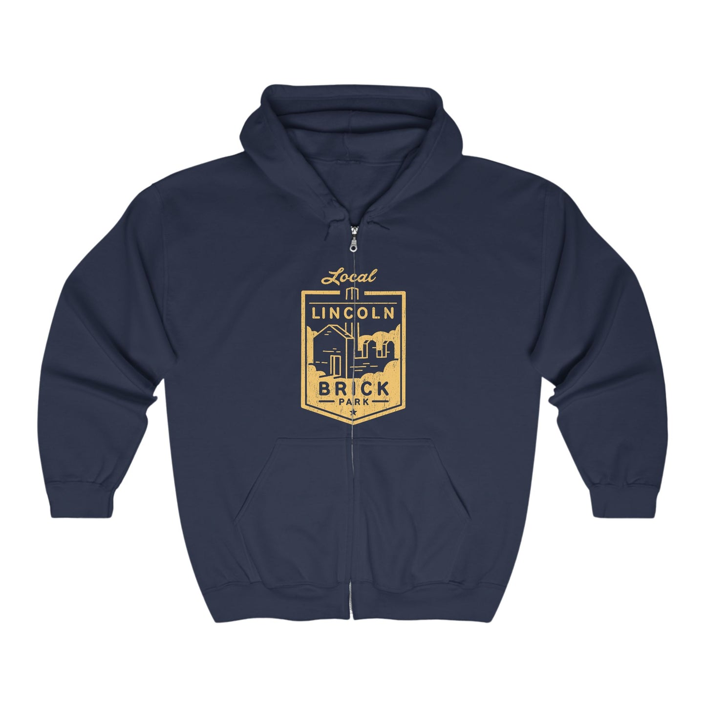 GRAND LEDGE PARKS LINCOLN BRICK FULL ZIP HOODIE