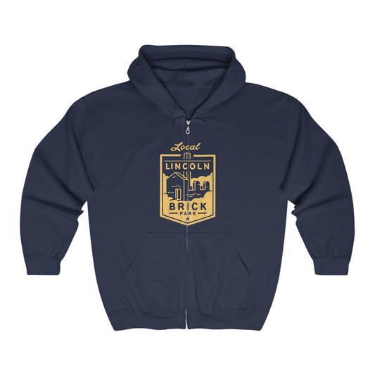 GRAND LEDGE PARKS LINCOLN BRICK FULL ZIP HOODIE