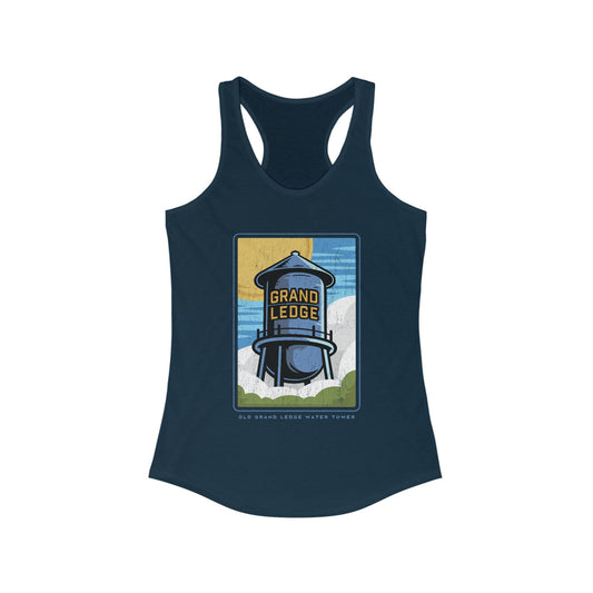 GRAND LEDGE OLD WATER TOWER WOMENS RACERBACK TANK