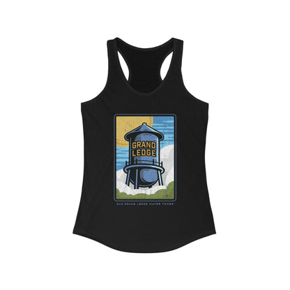 GRAND LEDGE OLD WATER TOWER WOMENS RACERBACK TANK