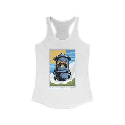 GRAND LEDGE OLD WATER TOWER WOMENS RACERBACK TANK