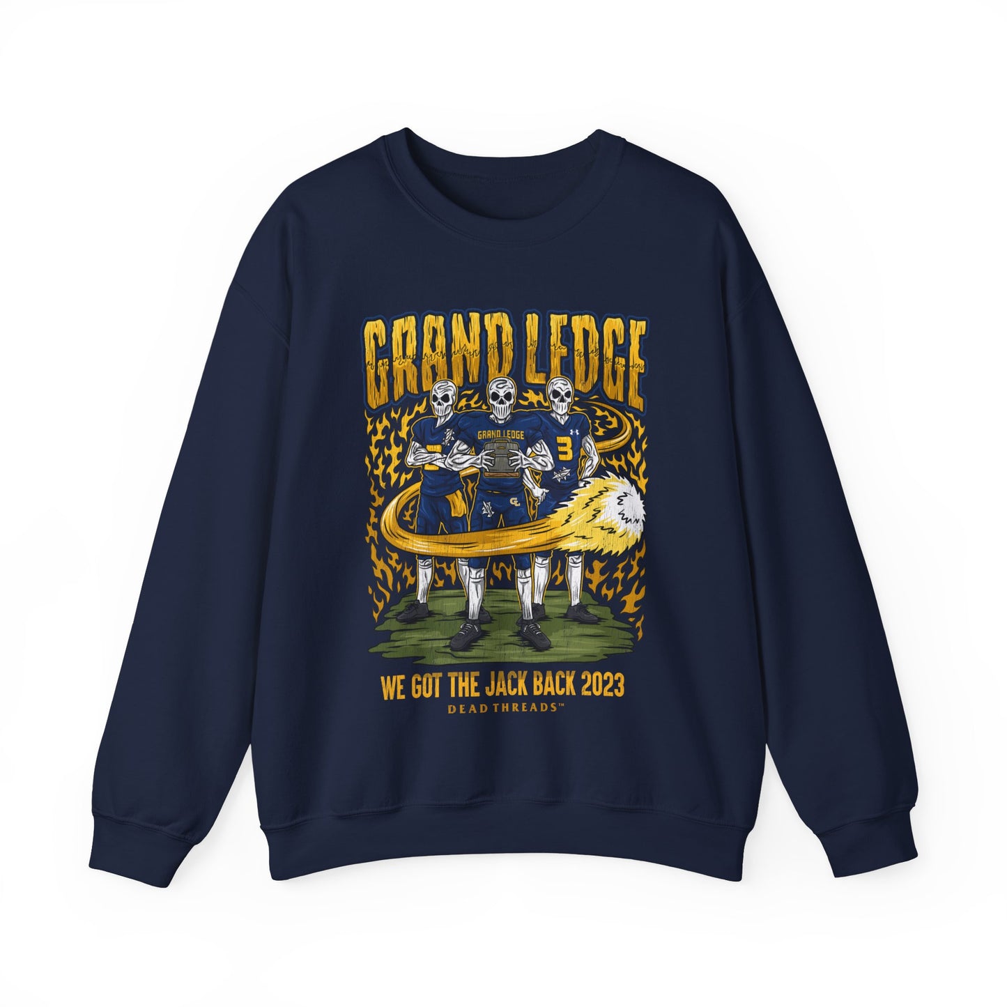 GRAND LEDGE FOOTBALL JACK BACK CREWNECK