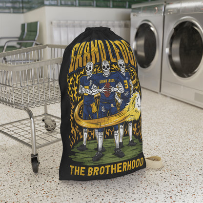 GRAND LEDGE FOOTBALL BROTHERHOOD 2-SIDED DRAWSTRING LAUNDRY/DUFFEL BAG