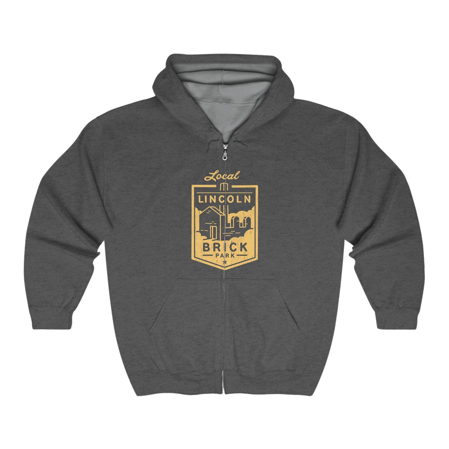 GRAND LEDGE PARKS LINCOLN BRICK FULL ZIP HOODIE