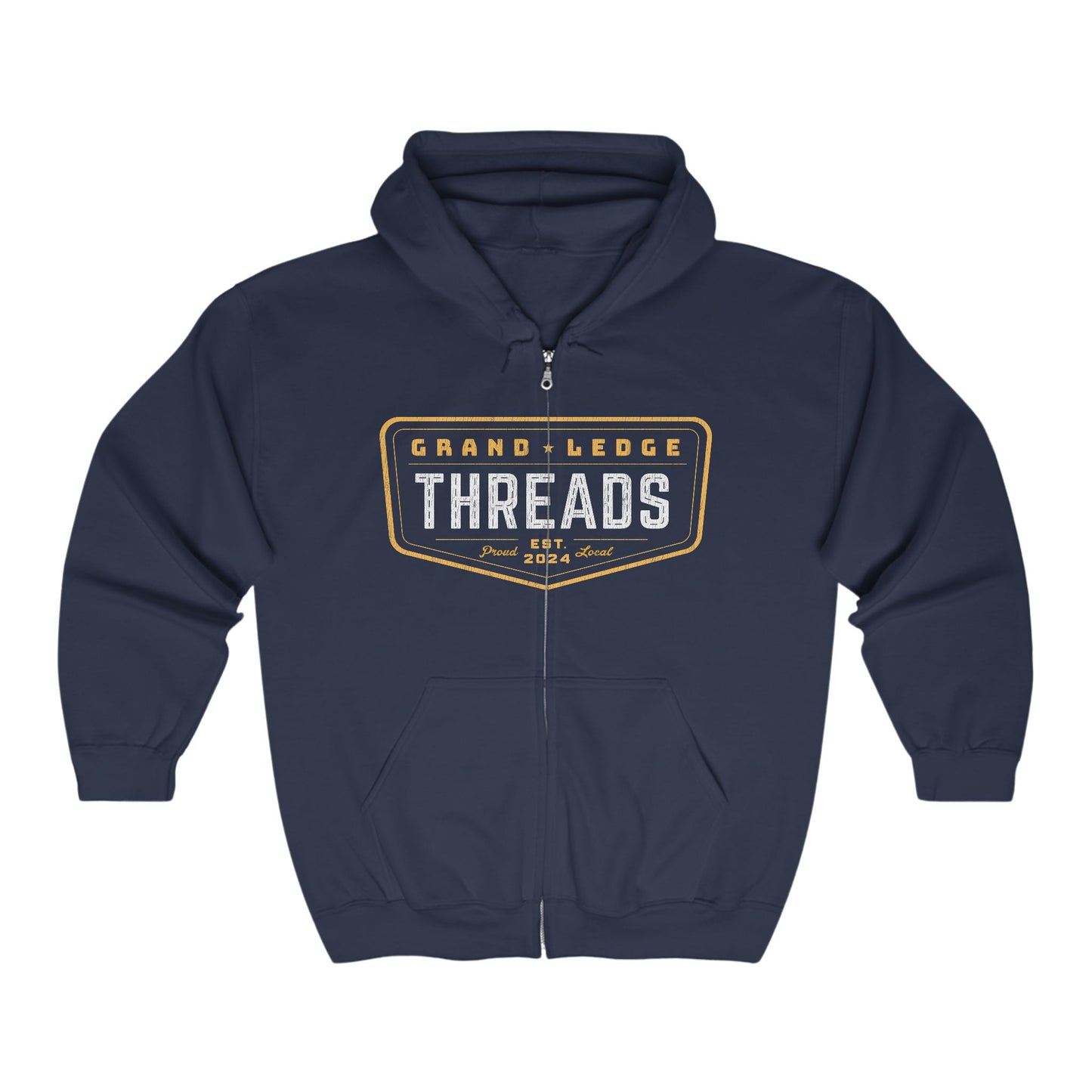 GRAND LEDGE THREADS FULL ZIP HOODIE