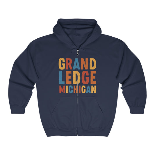 GRAND LEDGE ALPHABET FULL ZIP HOODIE