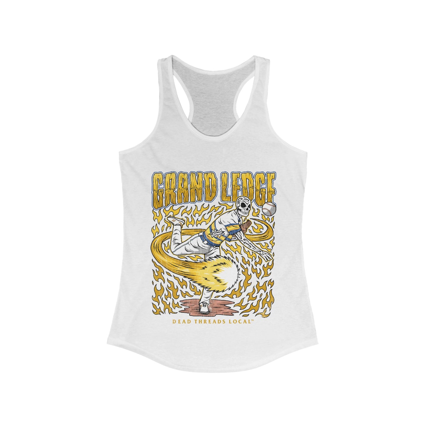 GRAND LEDGE BASEBALL ASTRO WOMENS RACERBACK TANK