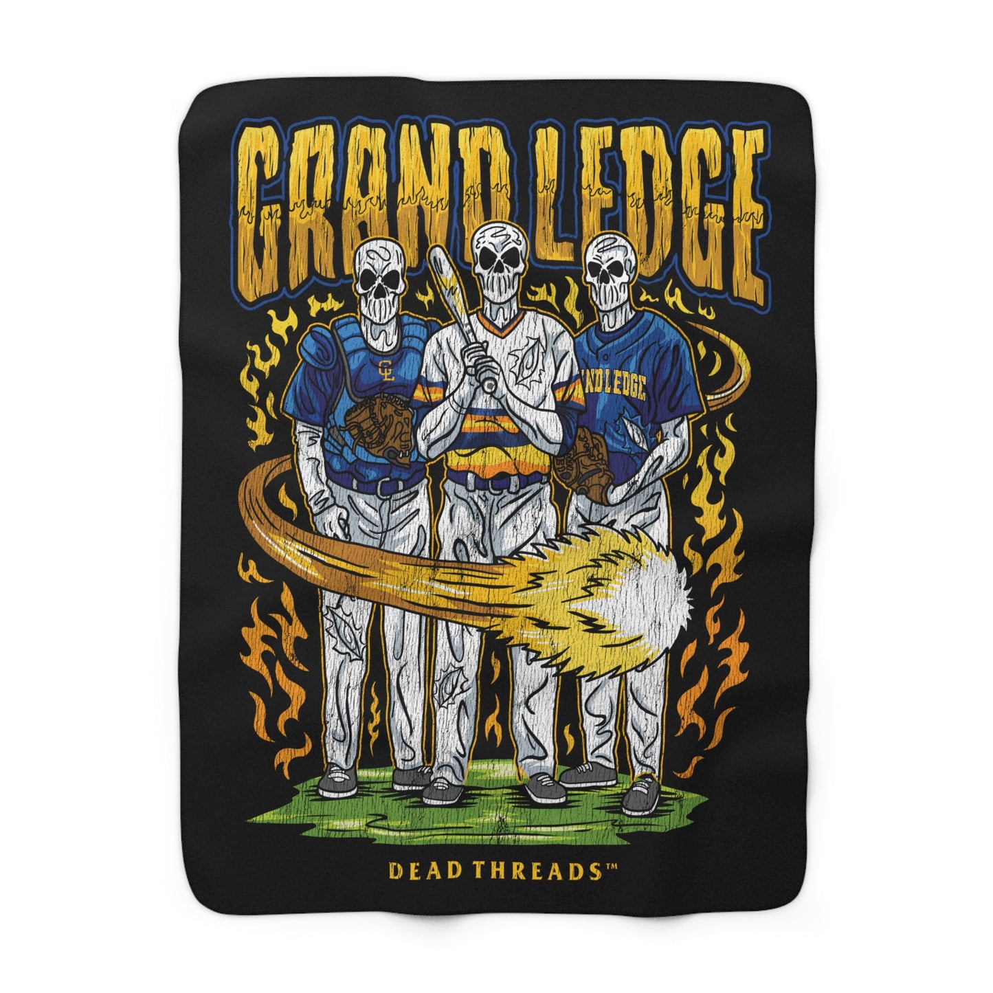 GRAND LEDGE BASEBALL TRIO HUGE A** BLANKET