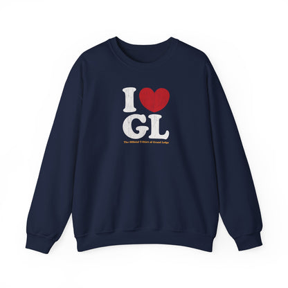 GRAND LEDGE I LOVE GL CREWNECK