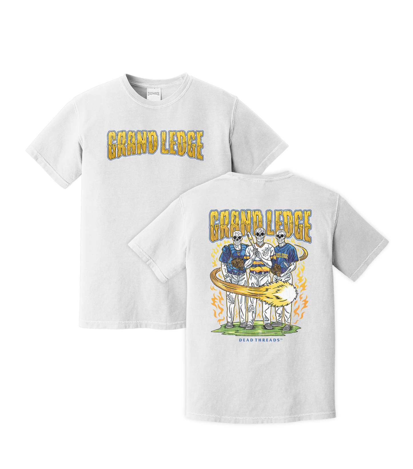 GRAND LEDGE BASEBALL TRIO 2 SIDED T-SHIRT